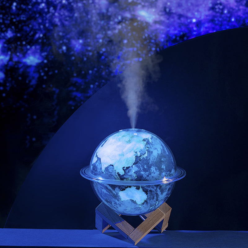 Cross-border creative planet lamp humidifier moon LED night light two-in-one USB atmosphere lamp moon lamp humidifier