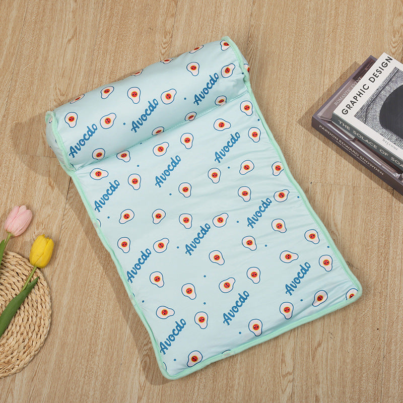 Pet supplies cat bed wholesale Amazon ice pad summer cooling heatstroke prevention cool mat ice silk mat dog bed cat bed