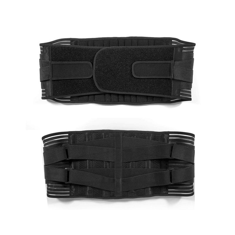 Amazon's new breathable abdominal belt sports waist support fixed waist support soft elastic belt steel belt