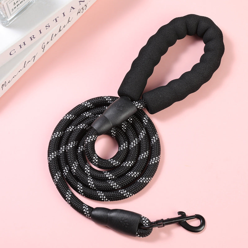 Pet Leash Explosion-proof Punching Dog Leash Reflective Round Rope Dog Chain Leash Leash Not Leash Hand Leash Cross-border Special Supply
