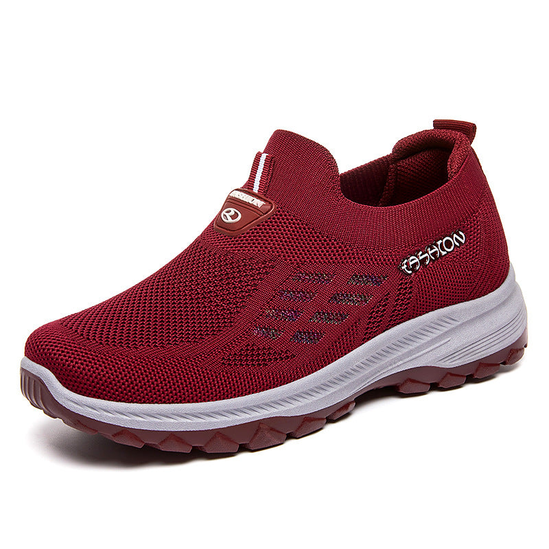 Women's casual shoes, autumn shoes for the elderly, shoes for middle-aged and old mothers, breathable soft soles, casual walking shoes, sports shoes for the elderly