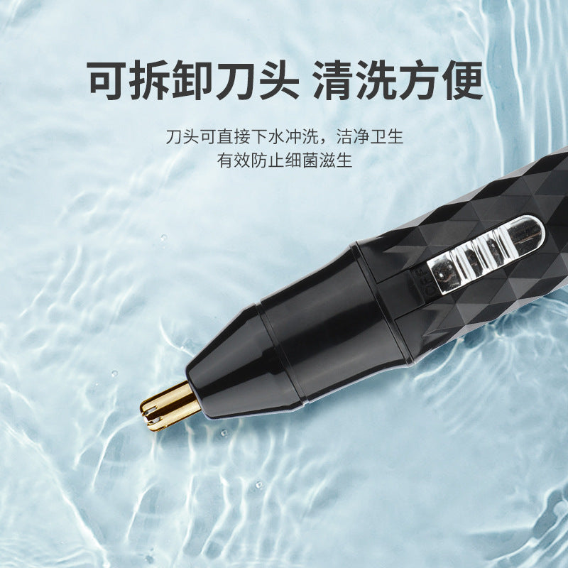 Wholesale Portable Nose Hair Trimmer USB Rechargeable Shaving Nose Hair Cleaner Electric Nose Hair Shaver