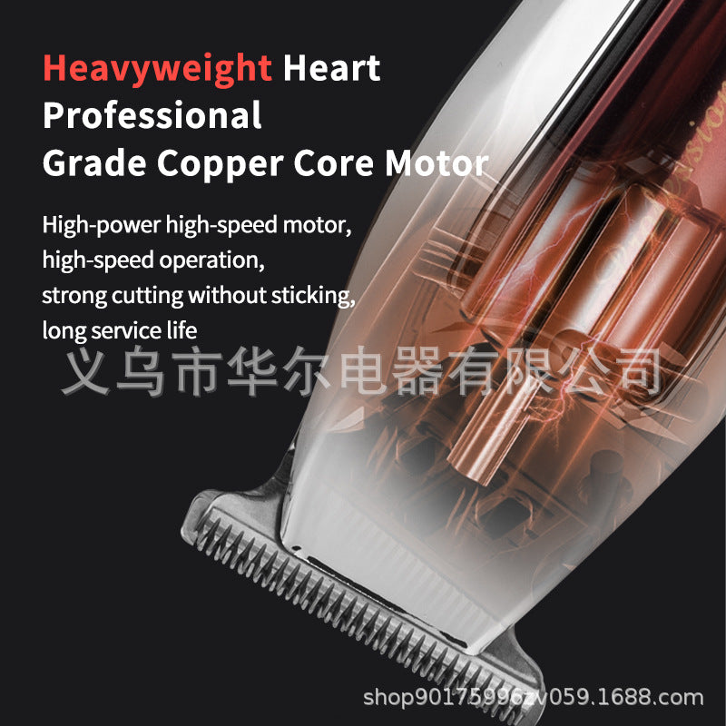 Factory direct sales Amazon cross-border hair clipper clipper razor horn knife digital display electric clipper carving hair clipper