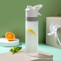 Spray water cup small fresh water cooling portable sports outdoor plastic water bottle summer student military training cup