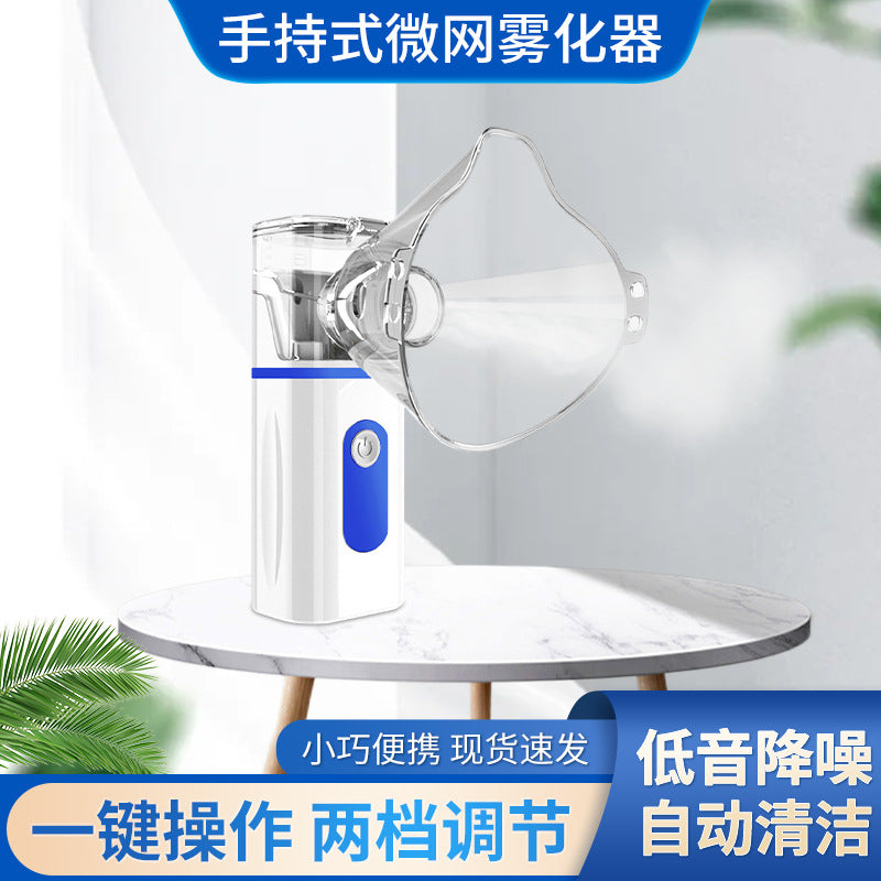 Wholesale Adult Children Handheld Nebulizer Ultrasonic Portable Nebulizer Household Micro Mesh Sprayer Humidifier