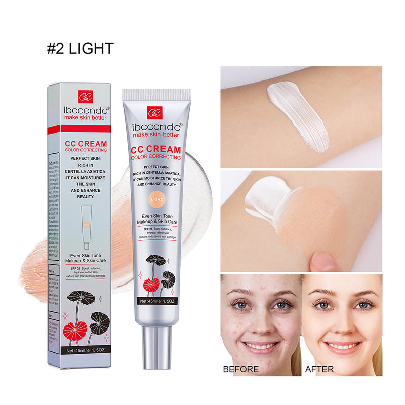 ibcccndc centella asiatica CC cream concealer chi long-lasting invisible pore bao wet brightening primer before makeup