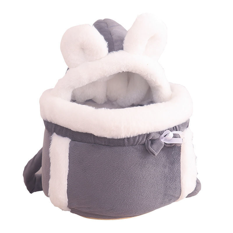 Manufacturers directly supply cat bag winter warm outing portable cat outing bag carrying bag large capacity crossbody pet bag