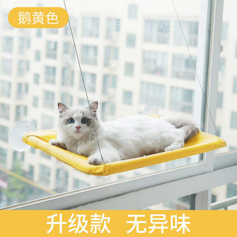 Amazon Explosive Four Seasons Pet Nest Supplies Suction Cup Cat Hammock Window Sill Hanging Cat Hammock Removable and Washable Cat Nest