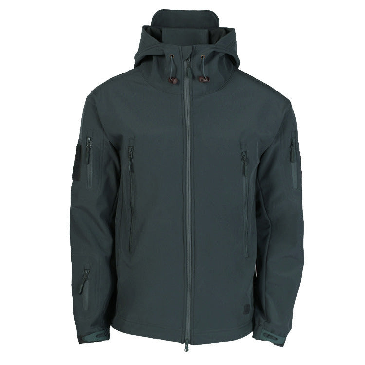 Military Shark Skin Soft Shell Jackets Men AliExpress Jackets plus velvet