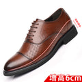 New men's height-increasing shoes for all seasons, business formal leather men's leather shoes, British casual wedding shoes for men