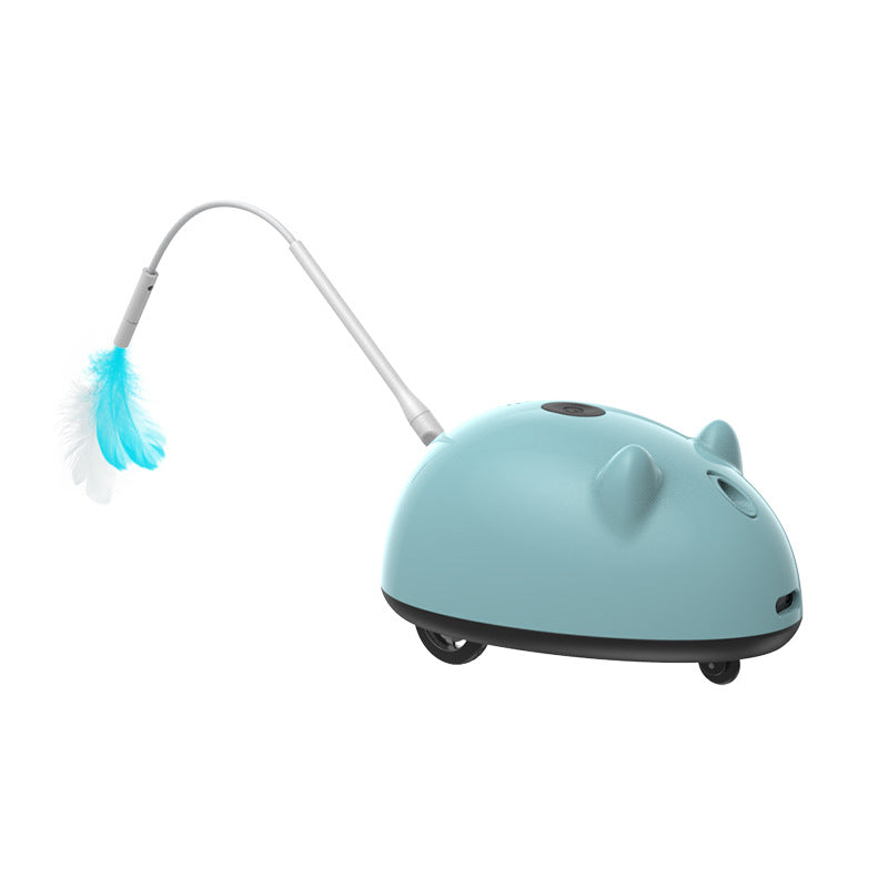 Cross-border popular pet cat toy electric toy simulated mouse self-entertainment to relieve boredom smart sensor obstacle avoidance cat teaser