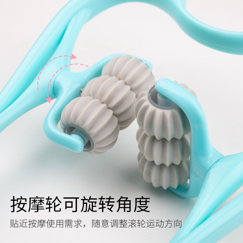 Cervical spine massager multi-functional kneading roller ball manual clamp neck shoulder neck massager roller shoulder massager