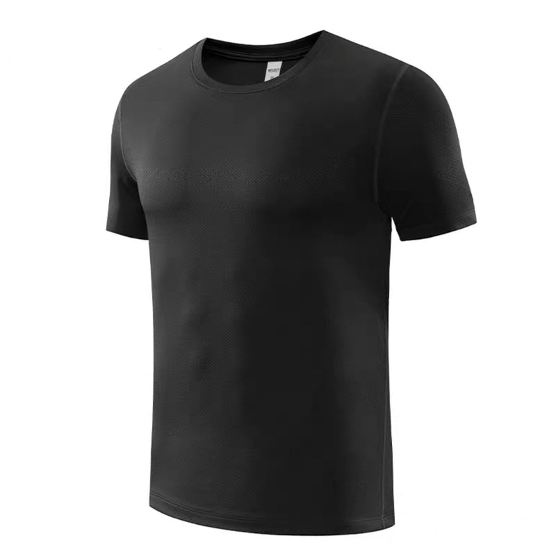 Men's Workout Shirts Lightweight Quick Dry T-Shirts Fishing Hiking Solid Color Mesh Breathable Loose Plus Size Melman Shirt