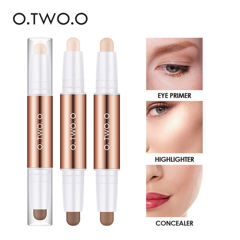 O.TWO.O Glow Shaping Light and Shadow Double-ended Contouring Stick Clavicle Shadow Pen Face Three-dimensional Highlight Concealer SC030