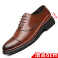 New men's height-increasing shoes for all seasons, business formal leather men's leather shoes, British casual wedding shoes for men