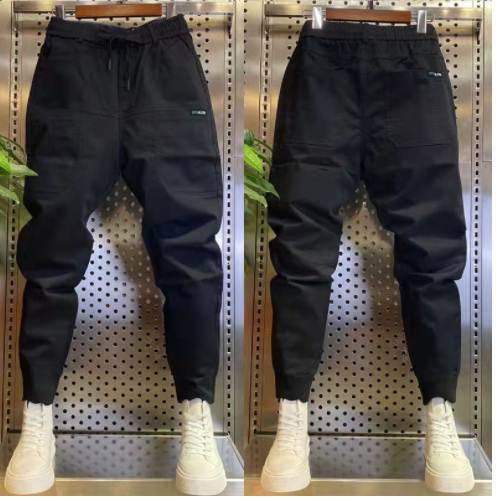 Dennis Trousers Company Early Autumn Six Pockets High Elastic Skinny Casual Pants All-match Casual Straight Pants Men