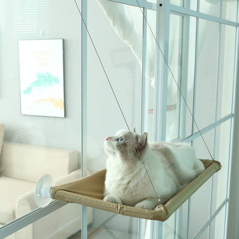 Amazon Explosive Four Seasons Pet Nest Supplies Suction Cup Cat Hammock Window Sill Hanging Cat Hammock Removable and Washable Cat Nest