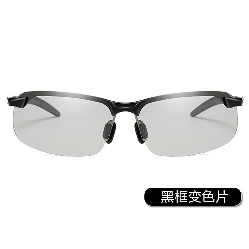 Smart Color-changing Polarized Sunglasses 3043 Sunglasses Men's Riding Day and Night UV Sunglasses