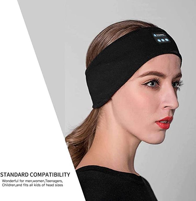 Manufacturers supply new wireless headband bluetooth 5.0 sports headband music hairband call shading sleep headscarf
