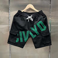 Youth Popular Shorts Casual Pants Trendy Fashion Brand Printed Summer Loose Sports Pants Straight Men