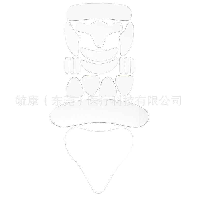 Cross-border silicone anti-wrinkle beauty stickers manufacturers silicone anti-adhesive forehead stickers face stickers eye stickers neck stickers chest stickers can be customized