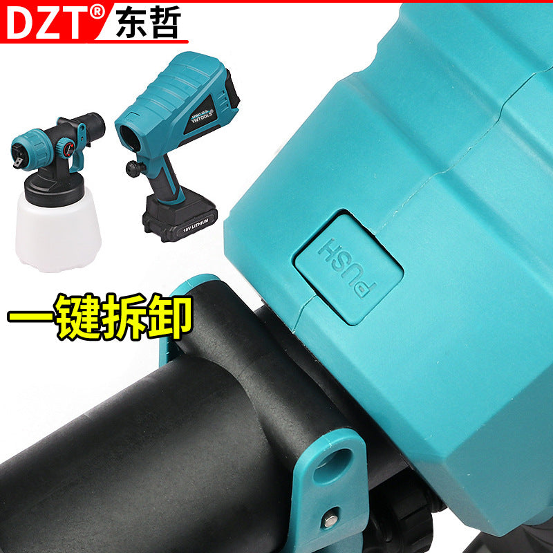 18V lithium battery spray gun rechargeable electric paint spray gun wireless paint latex paint spray tool portable spray gun