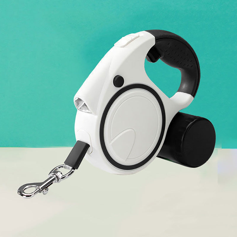 Dog retractable luminous automatic leash small and medium-sized dog walking rope dog chain Teddy outing pet supplies