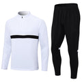Half zipper long sleeve trousers suit training suit club basic football uniform jersey long zipper logo foreign trade