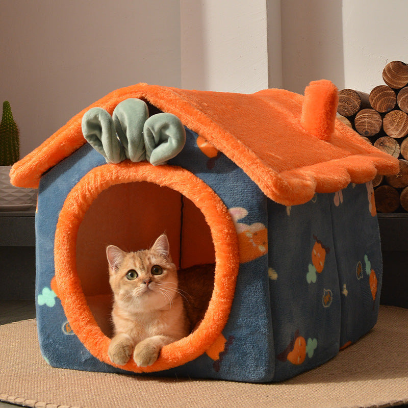 Manufacturer wholesale cat nest, cat villa, kennel house, universal for all seasons, internet celebrity closed cat house, pet supplies