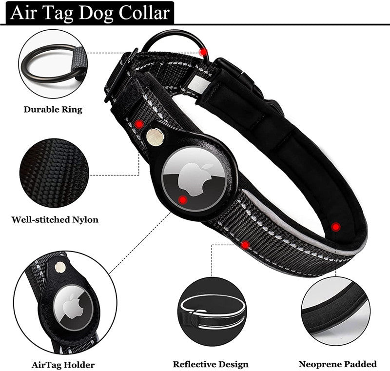 Cross-border hot sale for Airtag cat collars, Airtag pet collars, Airtag reflective anti-lost collars