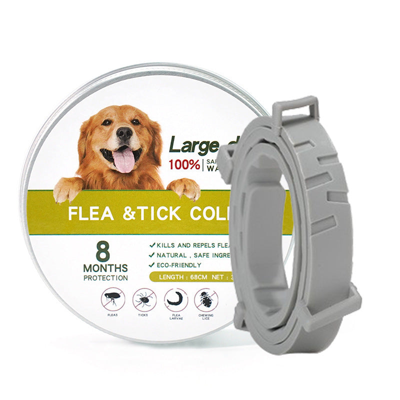 Cross-border pet cat and dog repellent collar flea repellent mosquito repellent dog collar flea repellent necklace waterproof strip factory direct sales