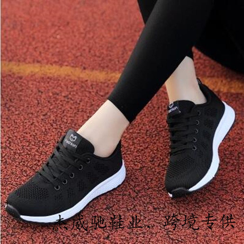 Sports shoes for women in all seasons cross-border foreign trade supply large size women's shoes Korean version breathable casual running shoes batch