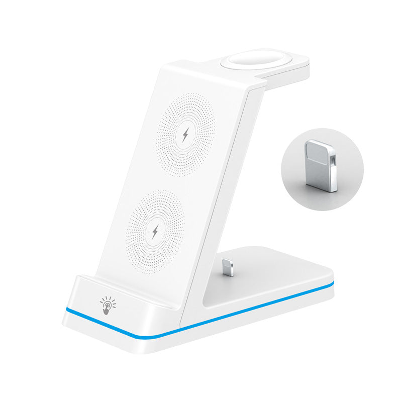 Spot new wireless charger suitable for Apple Huawei mobile phone watch headset three-in-one wireless charger