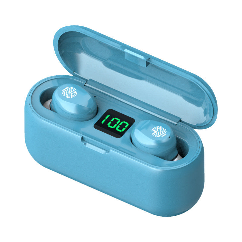 New private model F9-2 F9-5 F9-5C Macaron true wireless digital display Bluetooth headset 5.0 sports headset