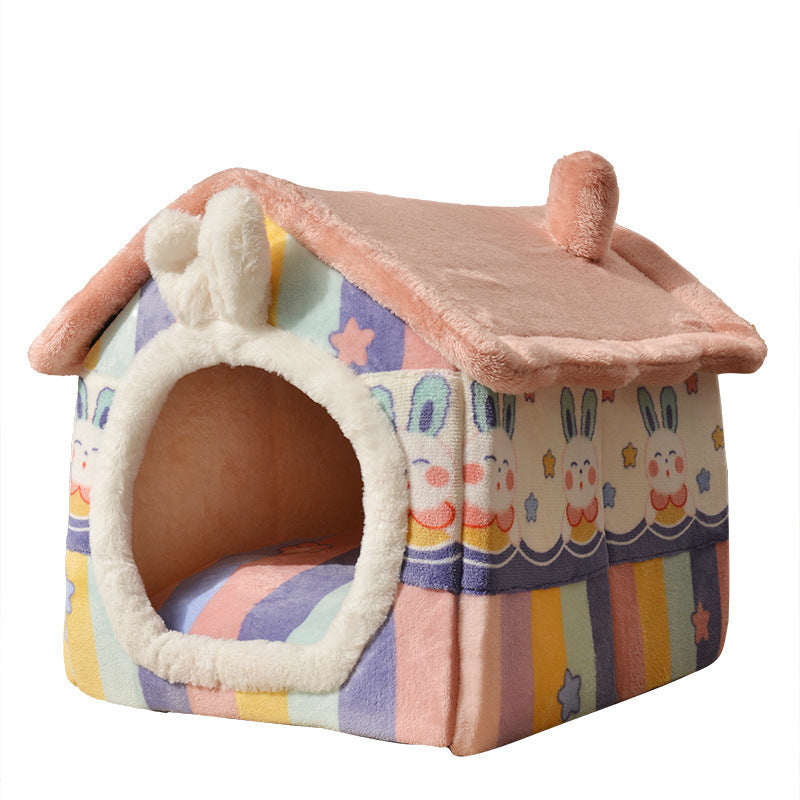 Manufacturer wholesale cat nest, cat villa, kennel house, universal for all seasons, internet celebrity closed cat house, pet supplies
