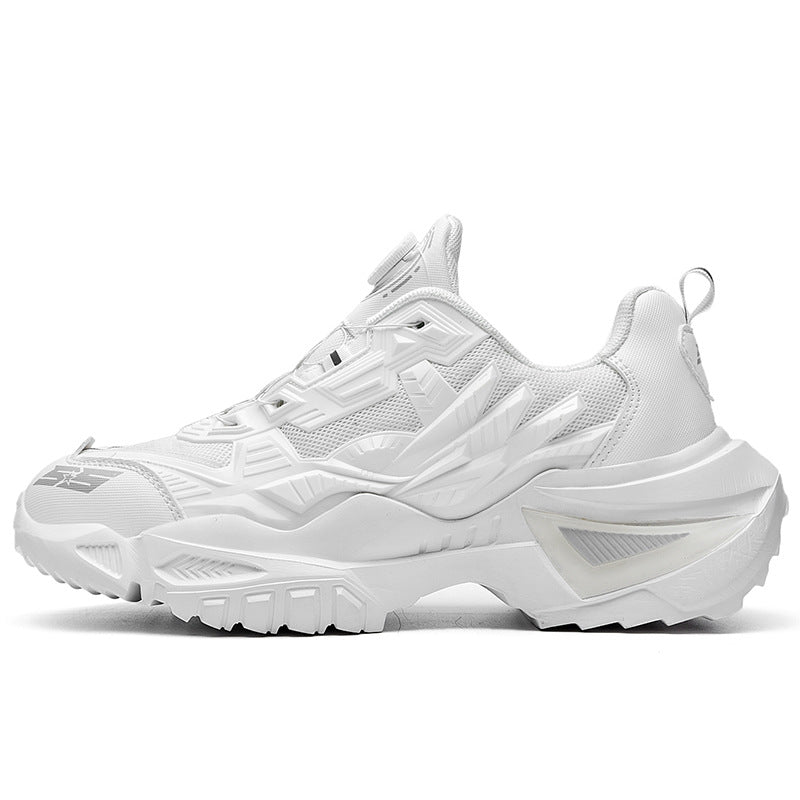 Sports shoes men's swivel buttons foreign trade large size daddy shoes couple running machine armor shoes men's shoes factory direct sales