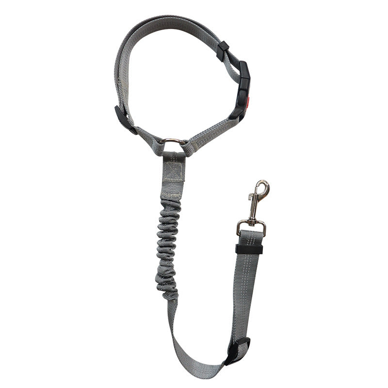 Pet car safety rope dog leash ring elastic retractable reflective strip dog leash wholesale