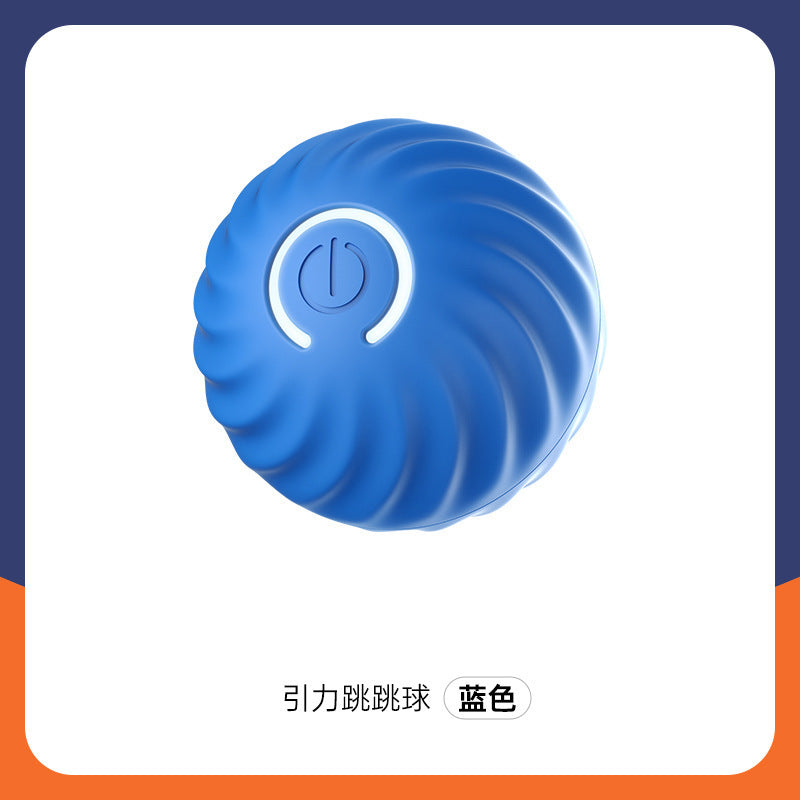 Gravitational jumping ball electric intelligent pet toy cat and dog anti-tamper home wear-resistant and bite-resistant self-entertainment toy wholesale