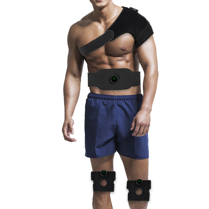 (Cross-border new model) EMS abdominal muscle sticker lazy abdominal fitness massage belt without hydrogel can be washed