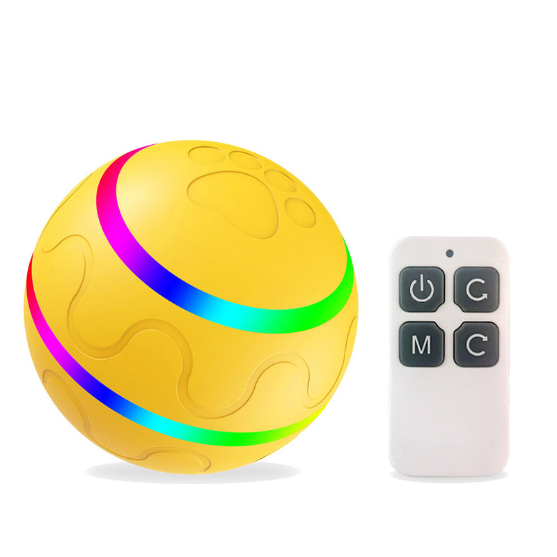 Amazon popular wicked ball new bite-resistant pet toy automatic dog toy ball electric smart ball