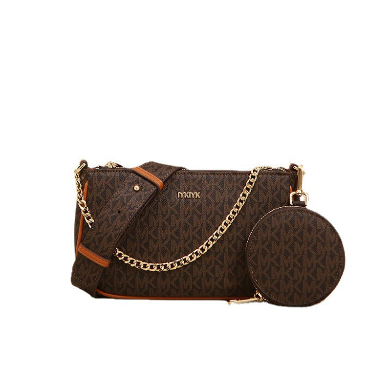 Three-in-one mahjong small bag fashionable old flower 2022 new style shoulder bag messenger bag female all-match wholesale
