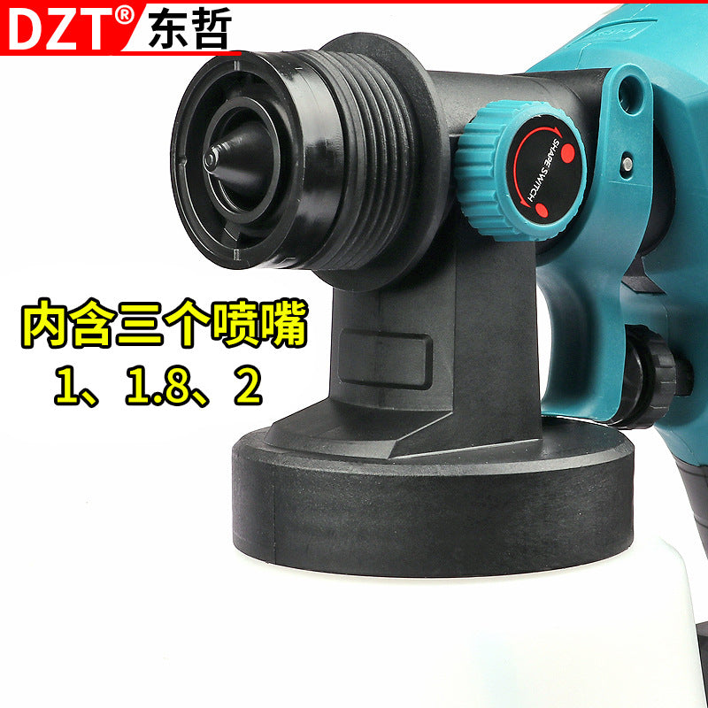 18V lithium battery spray gun rechargeable electric paint spray gun wireless paint latex paint spray tool portable spray gun