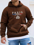 European and American all-match Christmas theme sweatshirt with full print floral Christmas elements and letter hooded sweatshirt with casual style