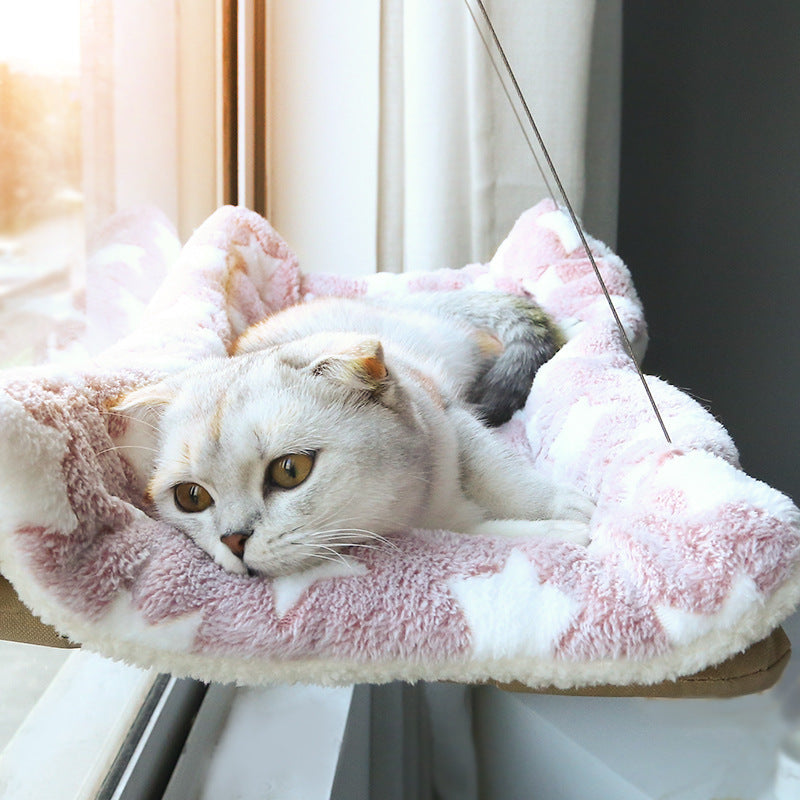 Amazon Explosive Four Seasons Pet Nest Supplies Suction Cup Cat Hammock Window Sill Hanging Cat Hammock Removable and Washable Cat Nest