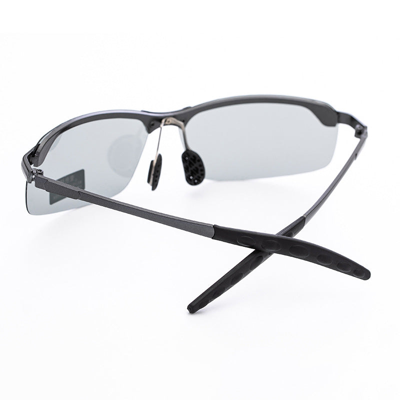 Smart Color-changing Polarized Sunglasses 3043 Sunglasses Men's Riding Day and Night UV Sunglasses