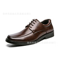 Square toe men's leather shoes cross-border large size 47 48 men's leather shoes business formal casual shoes British suit shoes