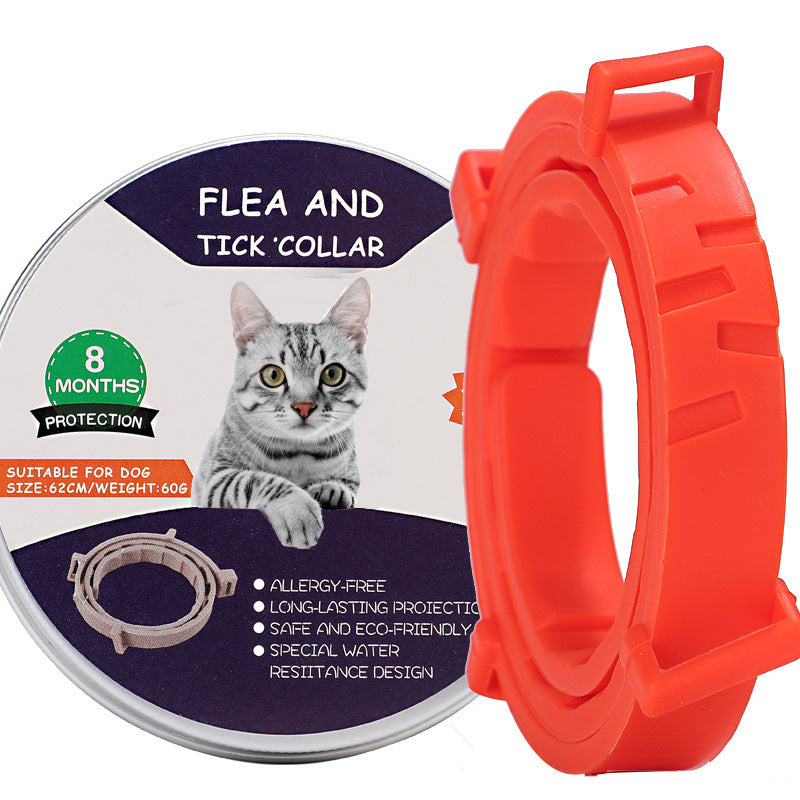 Cross-border pet cat and dog repellent collar flea repellent mosquito repellent dog collar flea repellent necklace waterproof strip factory direct sales