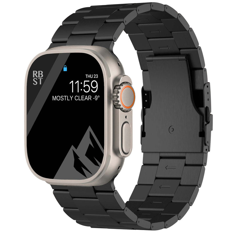 Suitable for Apple Watch Ultra 49mm watch strap iWatch safety buckle pure titanium strap