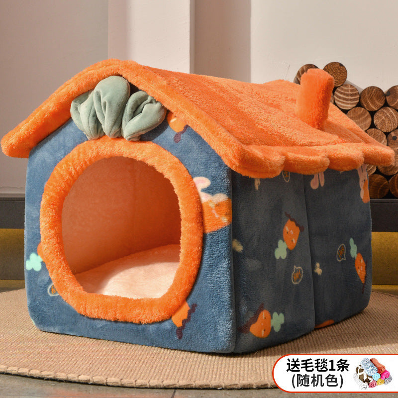 Manufacturer wholesale cat nest, cat villa, kennel house, universal for all seasons, internet celebrity closed cat house, pet supplies