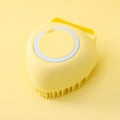 Baby pet safe baby soft hair shampoo brush bath household silicone bath brush bath artifact massage brush